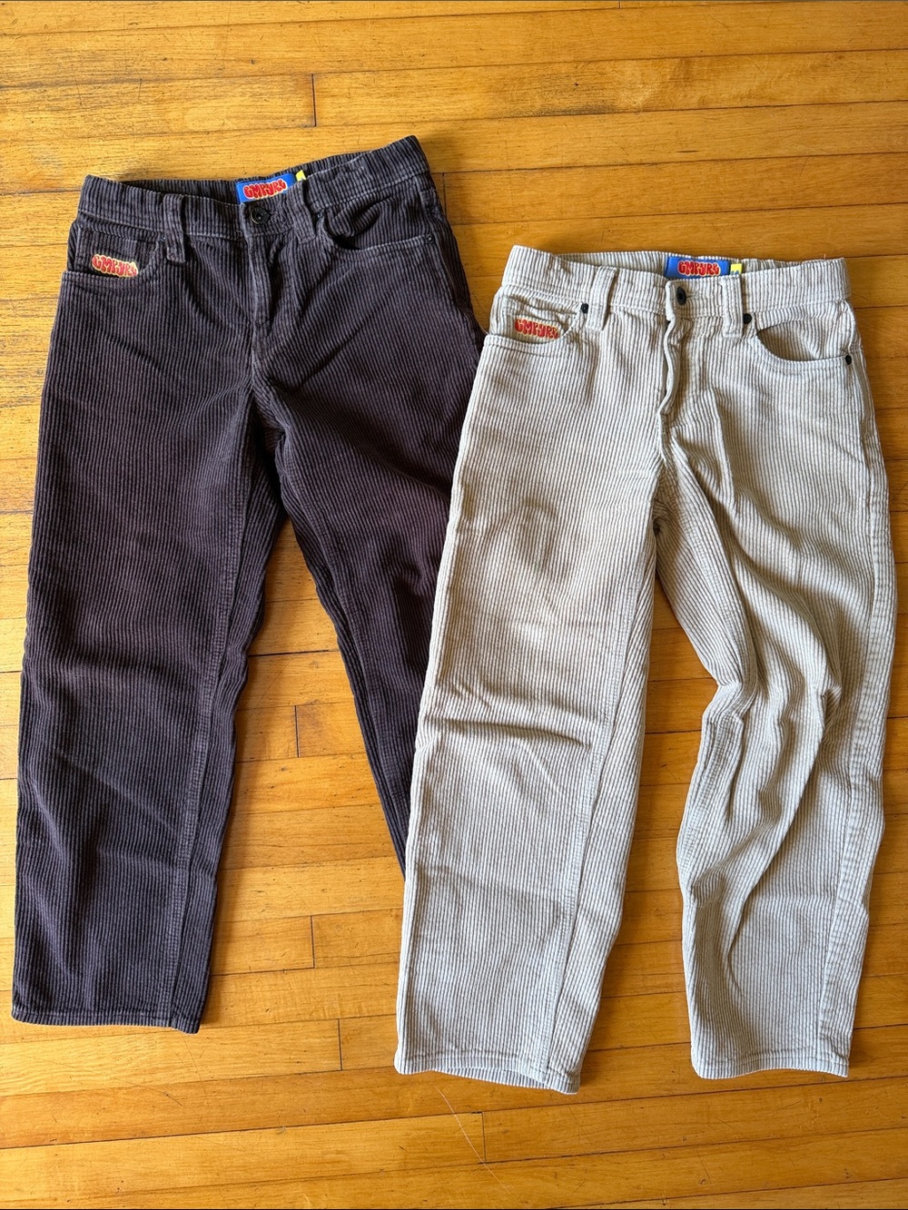Boy’s Empyre corduroy / cords - Brown + Tan / wide wale - size 24 (10/12) - 24”